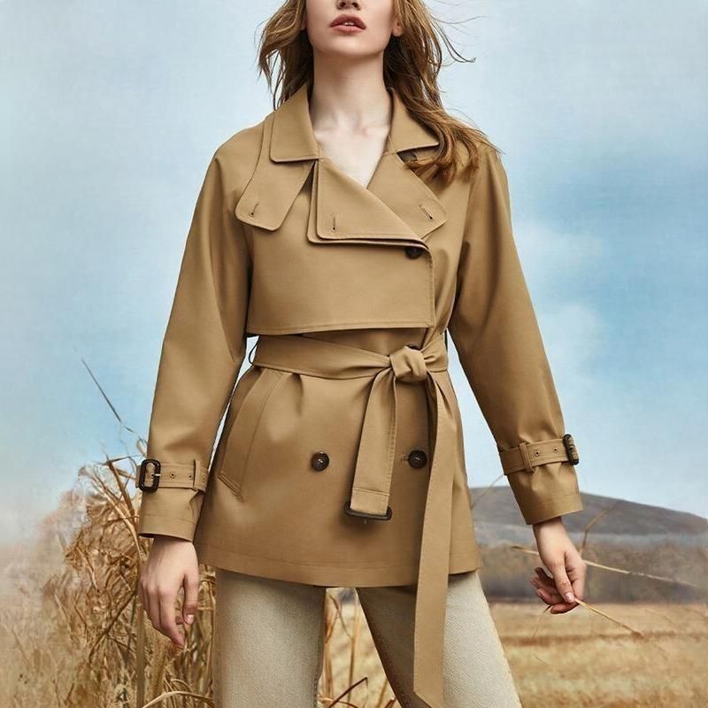 Chic Casual Belted Trench Coat for Women