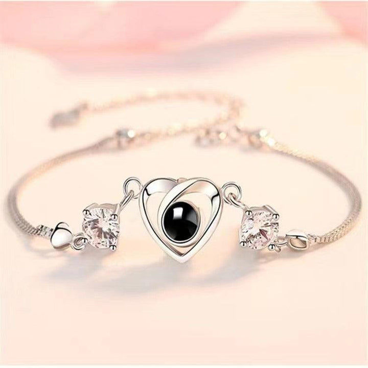 100 Kinds Of Silver Projection Bracelet Women I Love Your Creativity - Trendha
