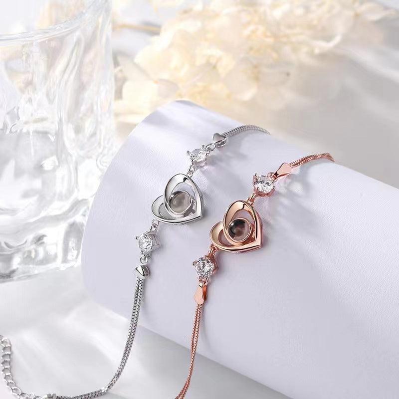 100 Kinds Of Silver Projection Bracelet Women I Love Your Creativity - Trendha
