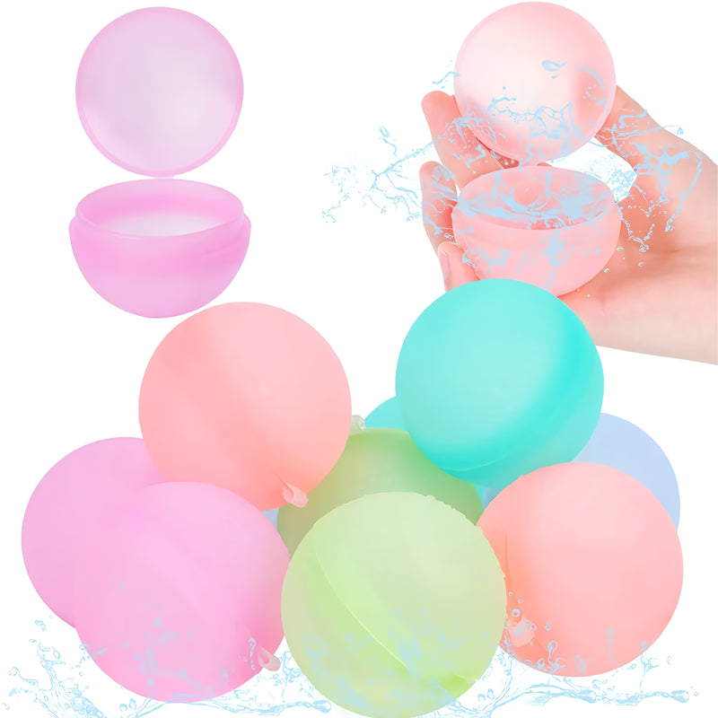 Reusable Silicone Water Balloons, 10–30 Piece Sets