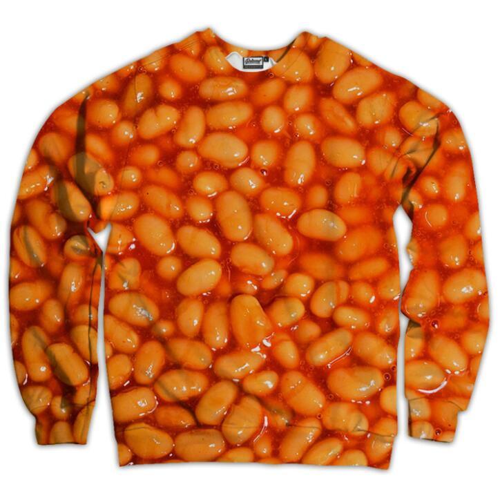 3D Geometric Pattern Printed Casual Oversize Round Neck Sweater - Trendha