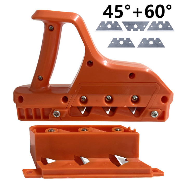 Drywall Hand Plane with 45/60 Degree Adjustable Blade - Precision Chamfer Woodworking Tool