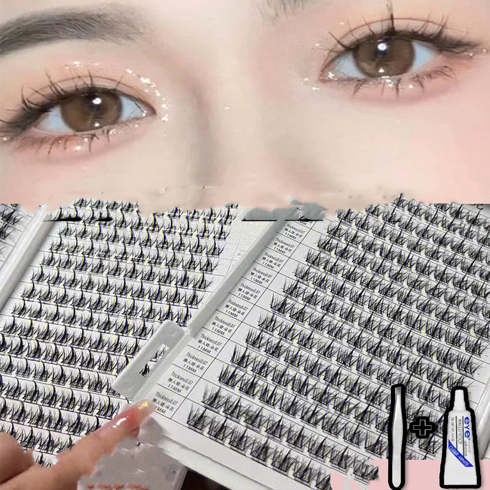 C-Curl Cluster Eyelash Book Kit, 11–12 mm