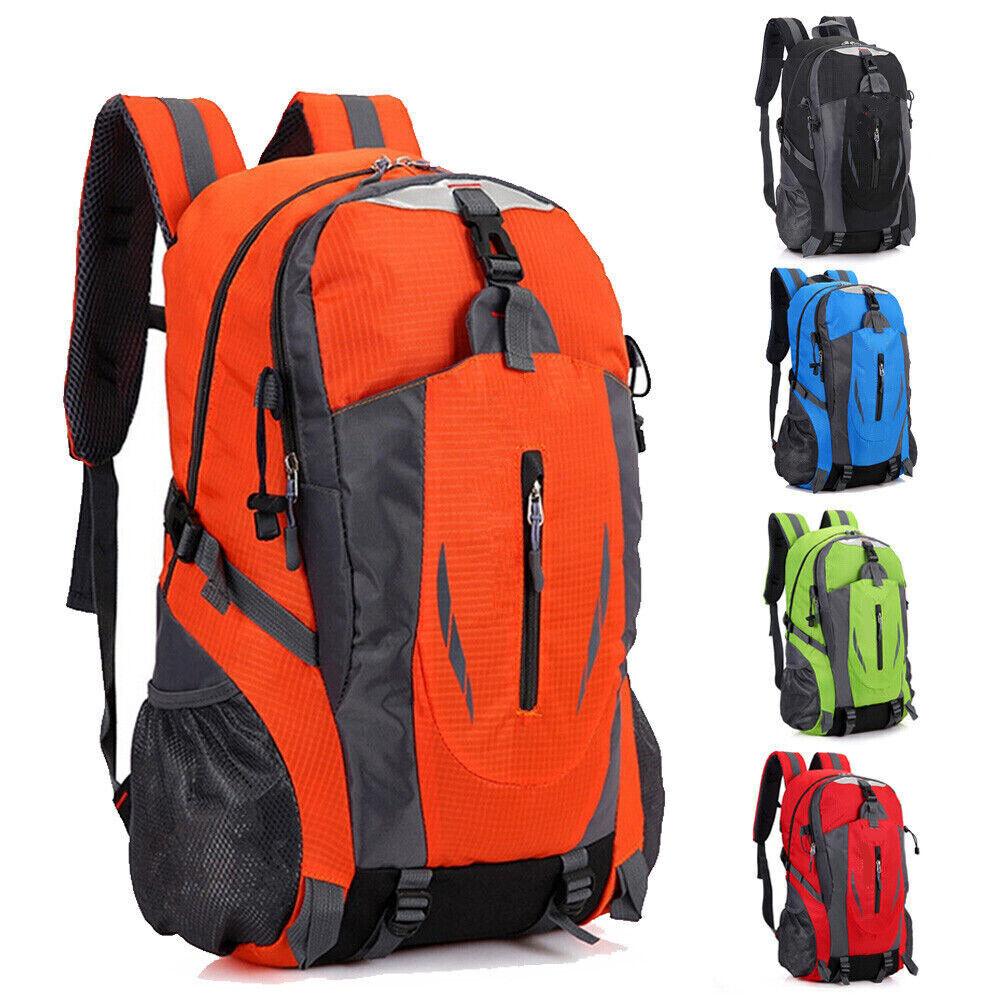 40L Waterproof Large Bag Backpack Camping Hiking Walking Outdoor Travel Rucksack Random Color - Trendha