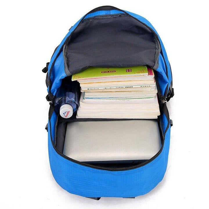 40L Waterproof Large Bag Backpack Camping Hiking Walking Outdoor Travel Rucksack Random Color - Trendha