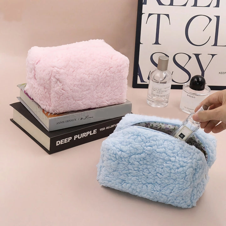 Luxurious Lambswool Multi-Use Cosmetic Bag
