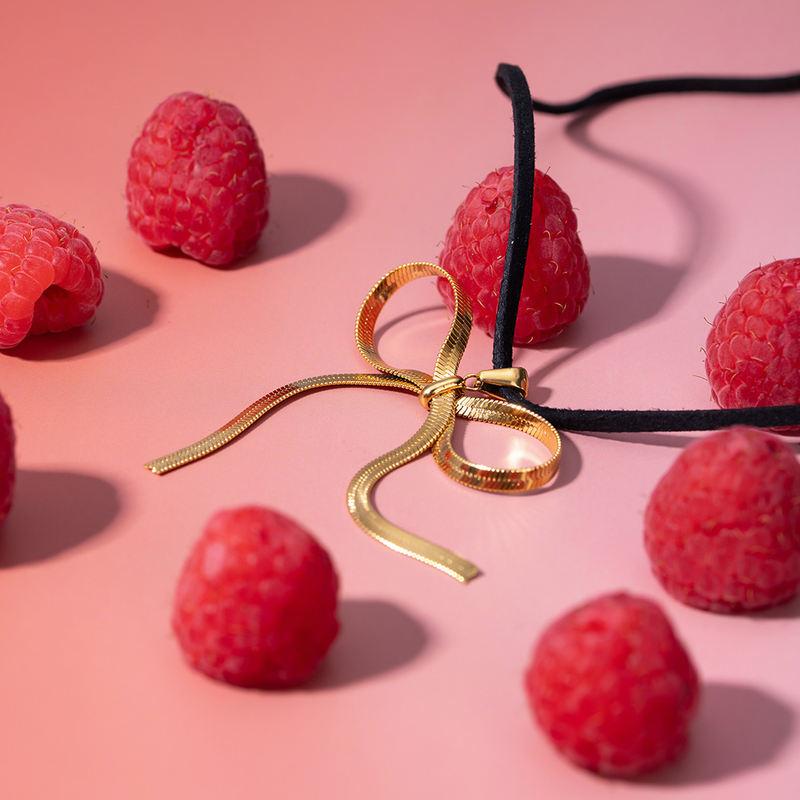 Bowknot Pendant Cord Necklace
