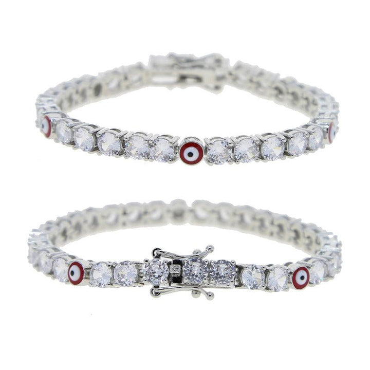5mm Zircon Eye Tennis Chain Bracelet - Trendha