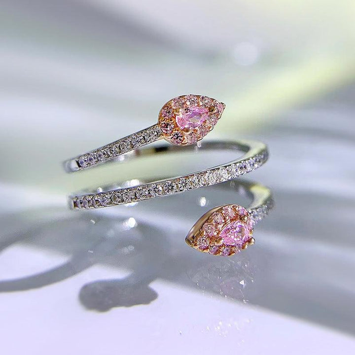 925 Aura Bright Snakelike Winding Ring - Trendha