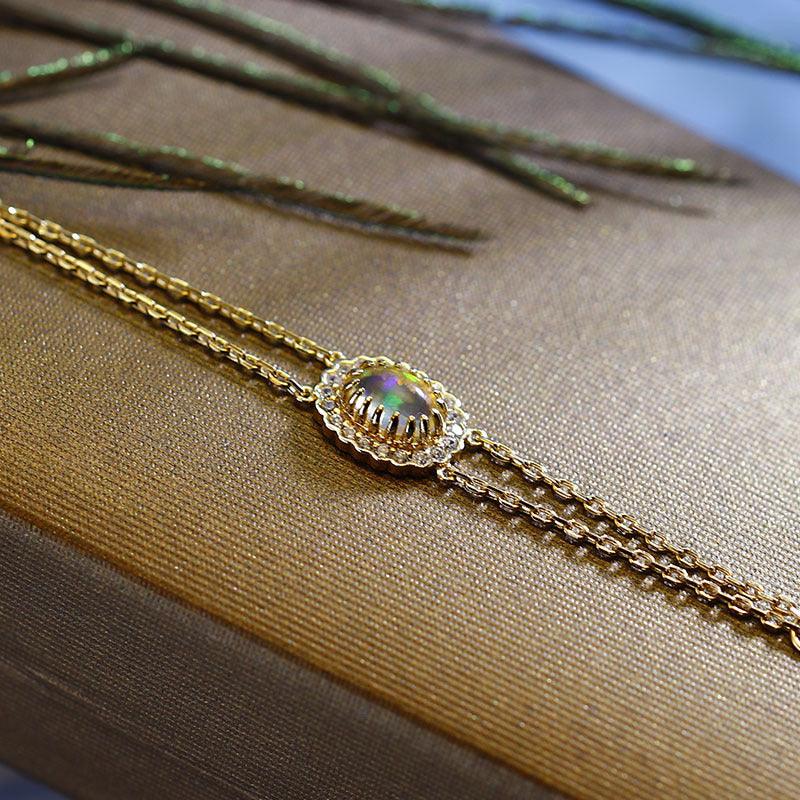 925 Silver Simple Versatile Oubo Double Layer Bracelet Girl - Trendha