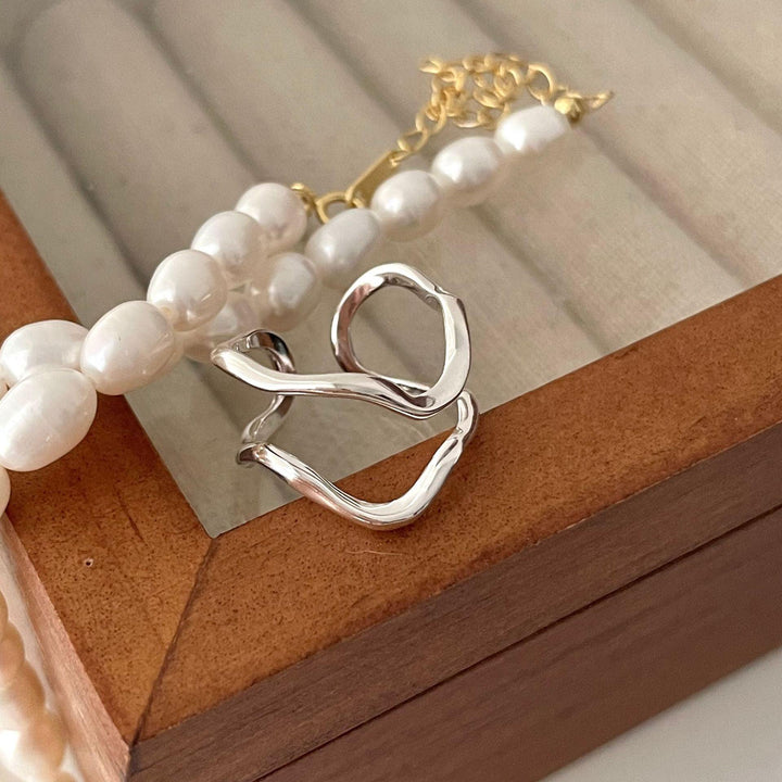 925 Sterling Silver Ring Hollowed Out Accessory Opening - Trendha