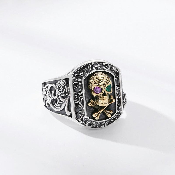 925 Sterling Silver Skull Ring For Men And Women - Trendha