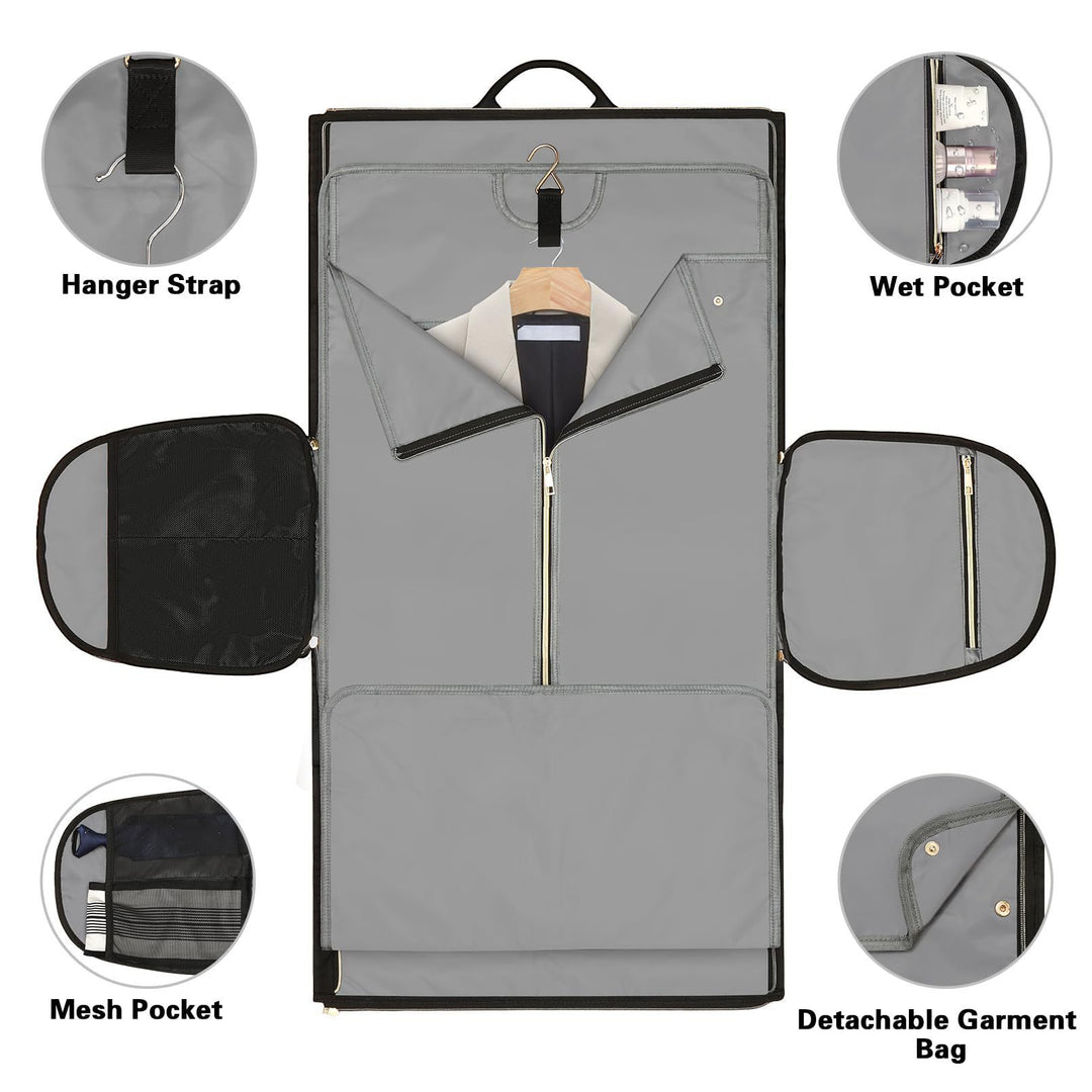 Travel Suit Dustproof Bag Convertible Wear-resistant Folding Storage Backpack
