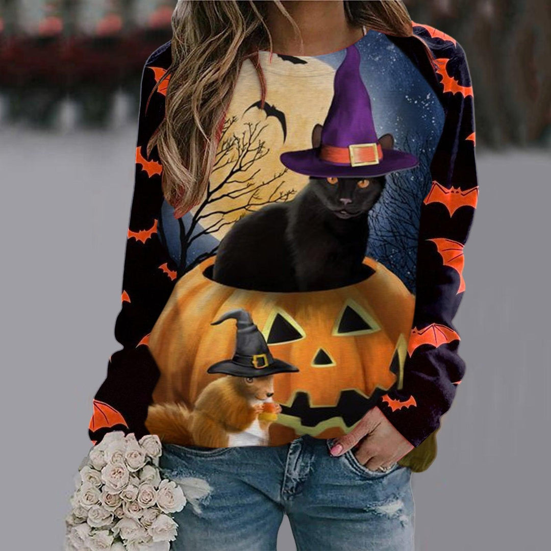 Women's Printed Long Sleeve T-shirt - Trendha