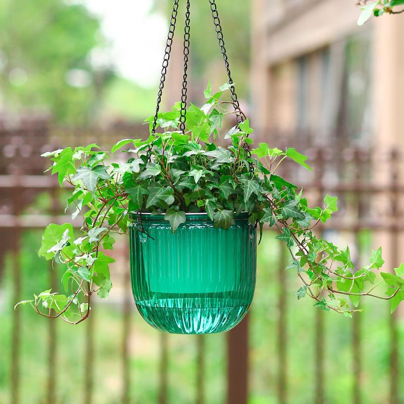 Self-Watering Hanging Flowerpot - Modern Hydroponic Planter