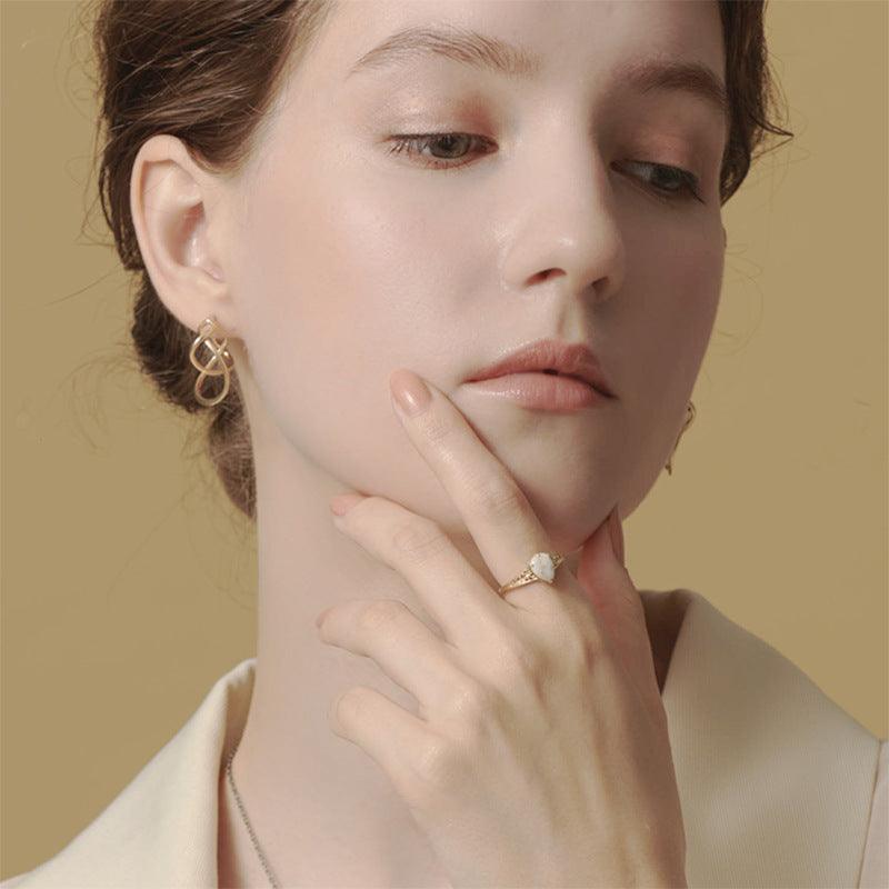 Antique Sterling Silver Gold-plated Ring - Trendha