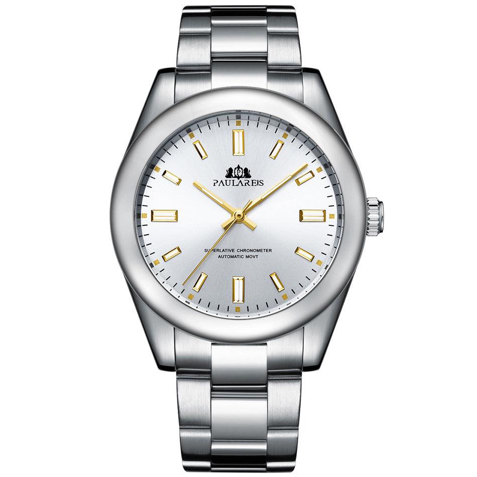 Automatic Mechanical Luminous Steel Band Watch - Trendha