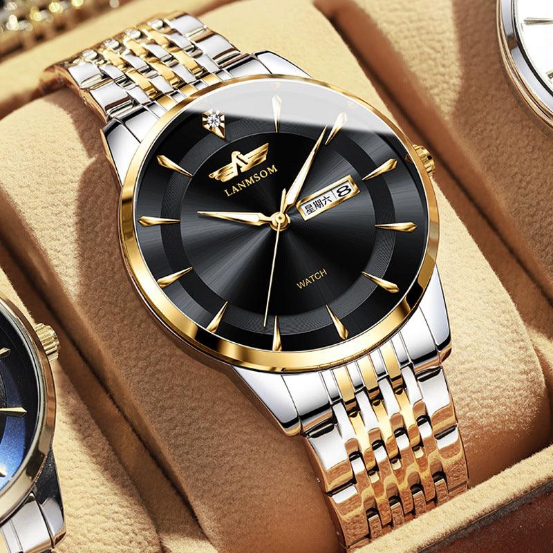 Automatic Non-mechanical Watch Diamond Waterproof Calendar Men - Trendha