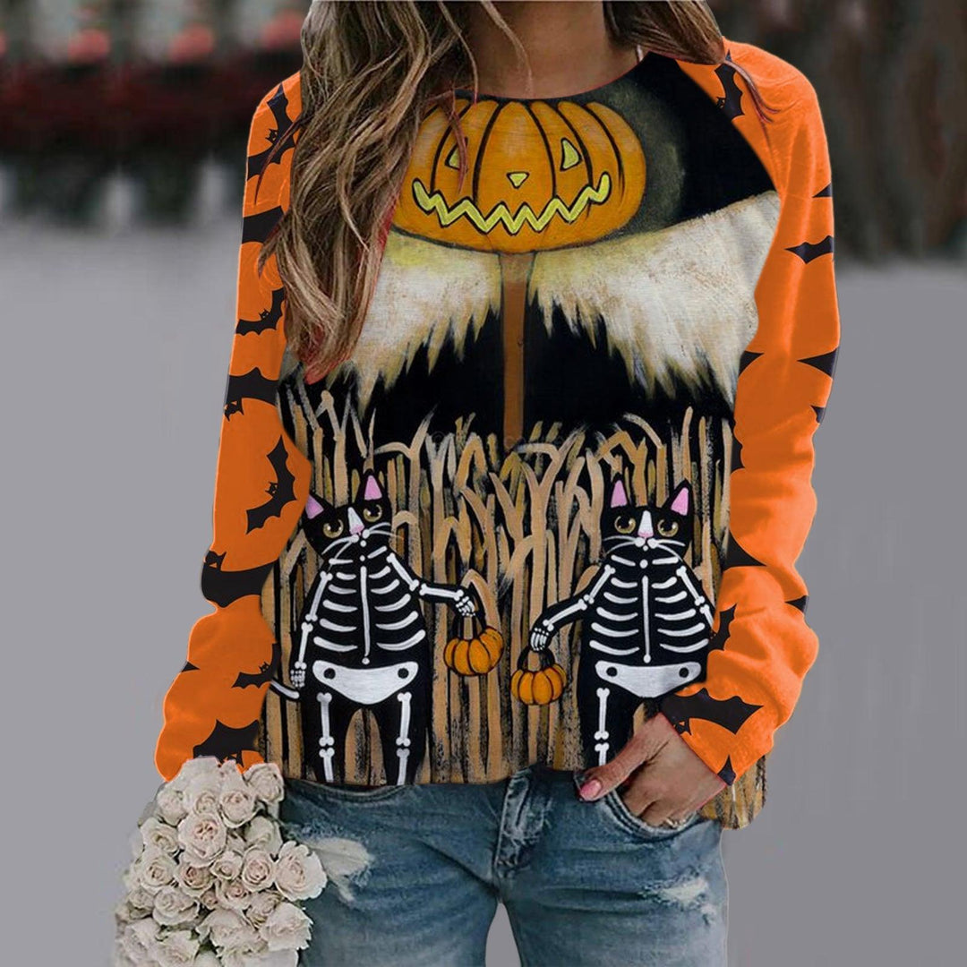 Women's Printed Long Sleeve T-shirt - Trendha