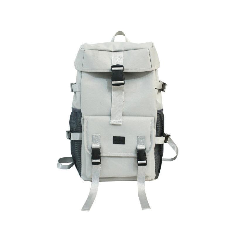 Black Large Capacity Travel Tooling Backpack - Trendha