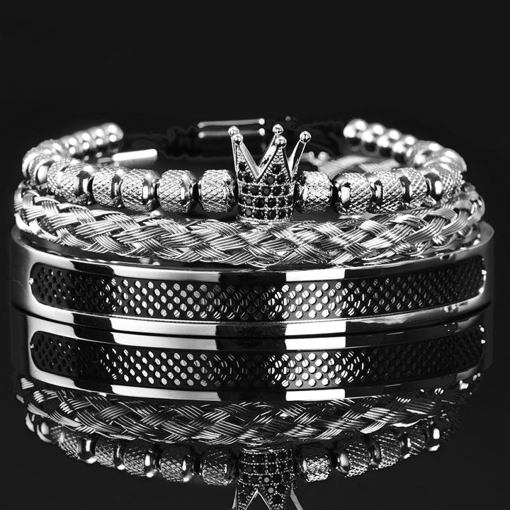 Boys And Girls Stainless Steel C Bracelet - Trendha