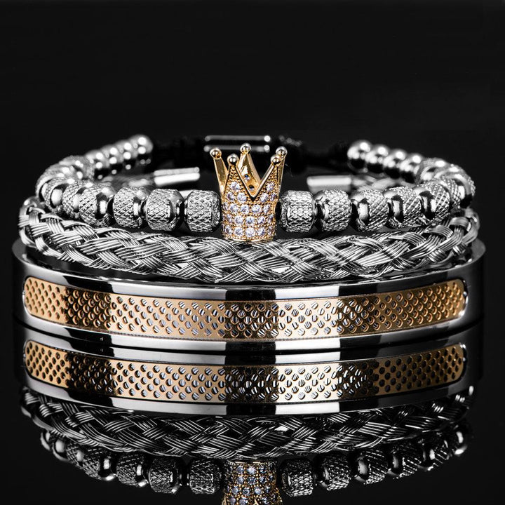 Boys And Girls Stainless Steel C Bracelet - Trendha