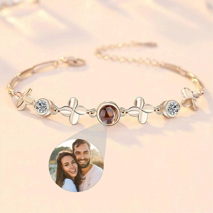 Bracelet Women's Sterling Silver Projection Photo - Trendha