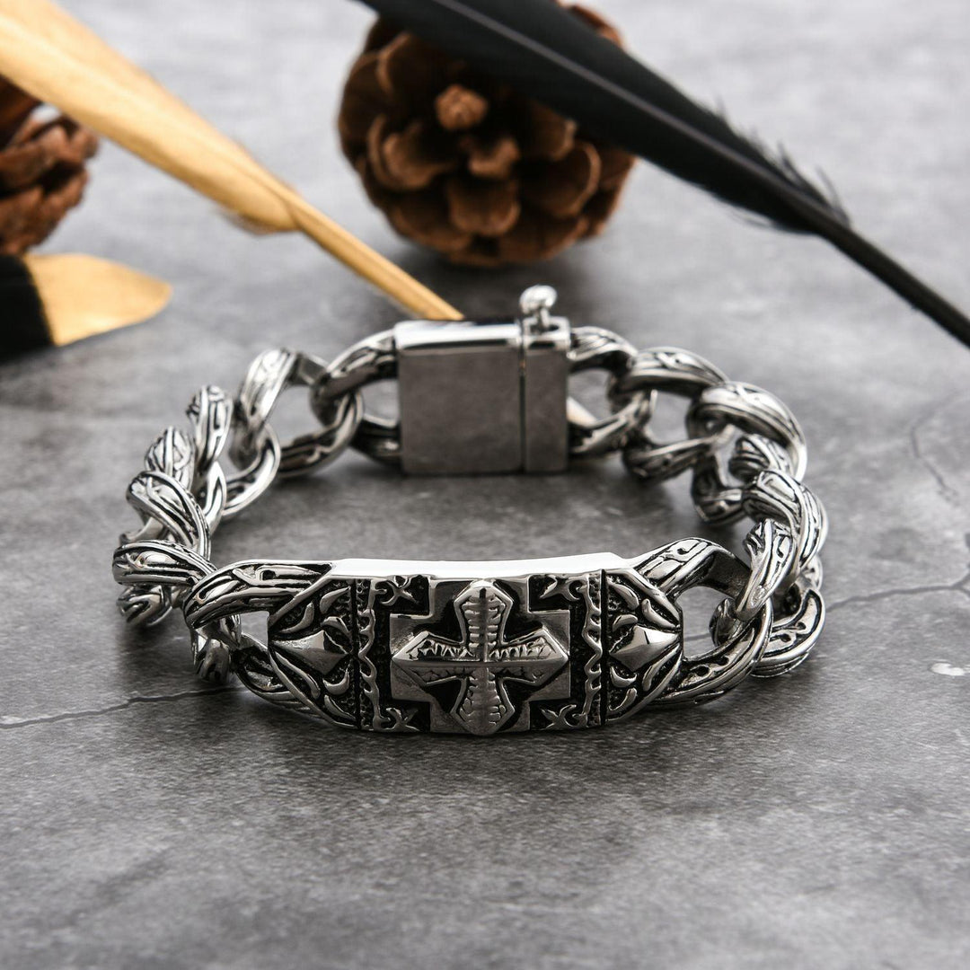 BraceletStainless Steel Bracelet Fashion Trend Cross - Trendha
