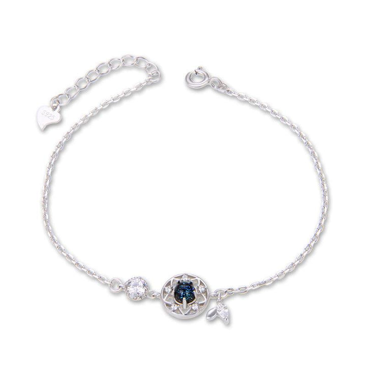 Braceletwomen's Sterling Silver Fashion Moonstone Bracelet - Trendha