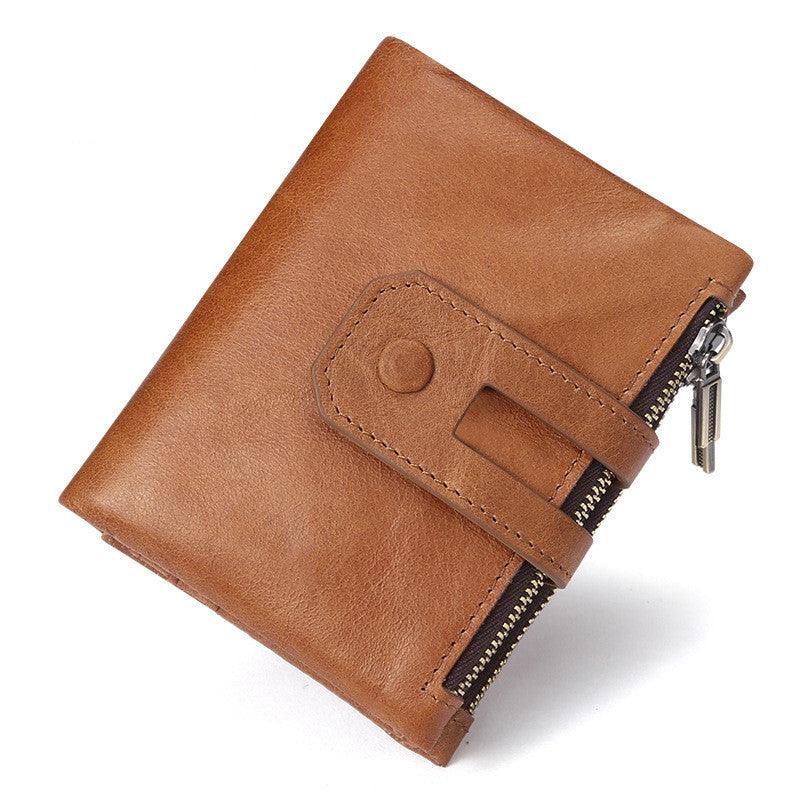 Casual Fashion Double Zipper Multi-card Pocket Wallet - Trendha