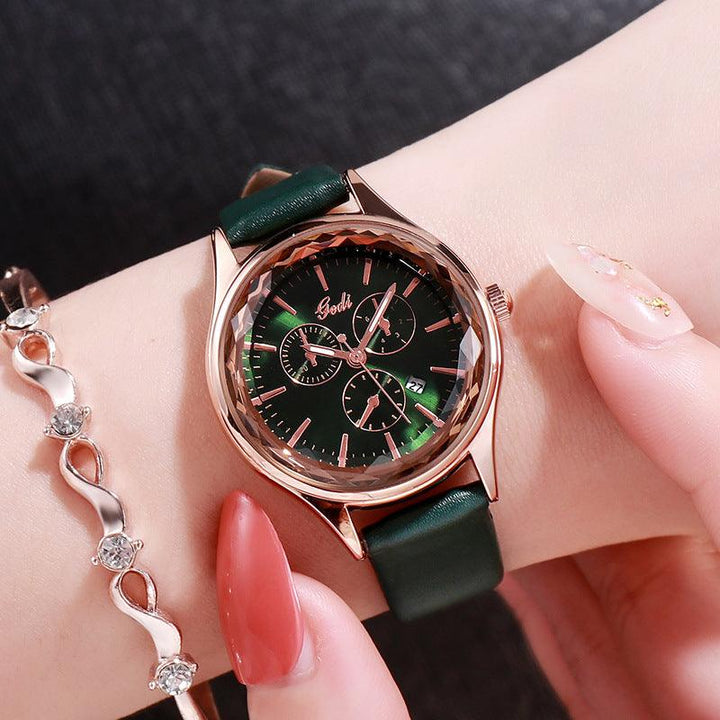 Casual Women's Student Quartz Calendar Wrist Watch - Trendha
