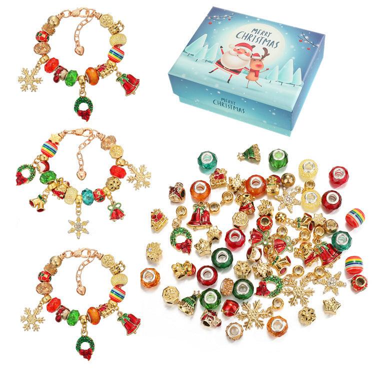 Christmas Beads Alloy Large Hole Beads DIY Set - Trendha