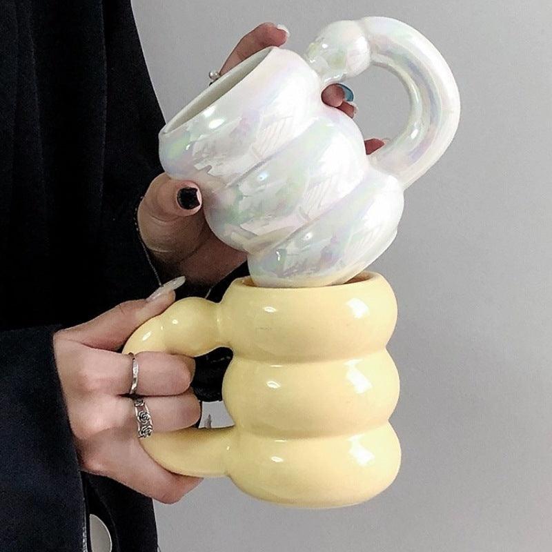 Creative High Sense Good-looking Couple Ceramic Mug - Trendha