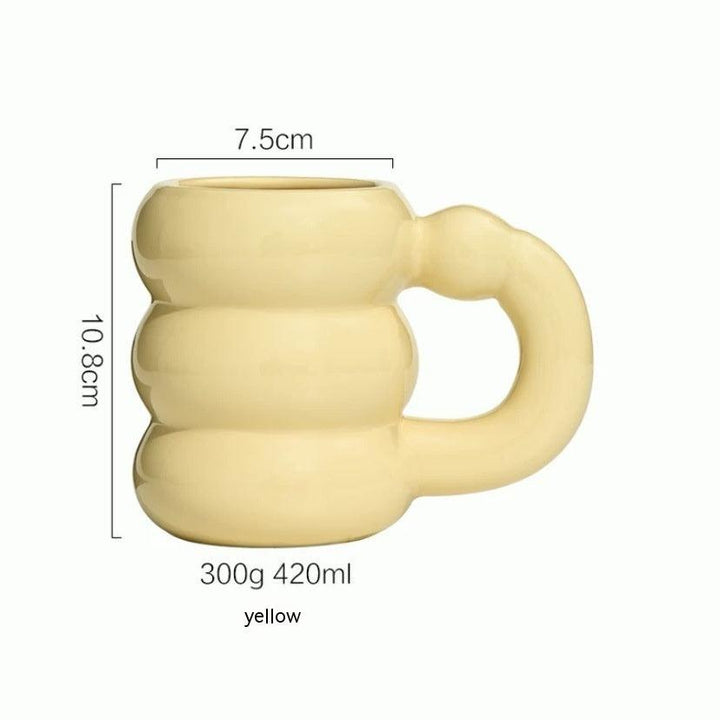 Creative High Sense Good-looking Couple Ceramic Mug - Trendha