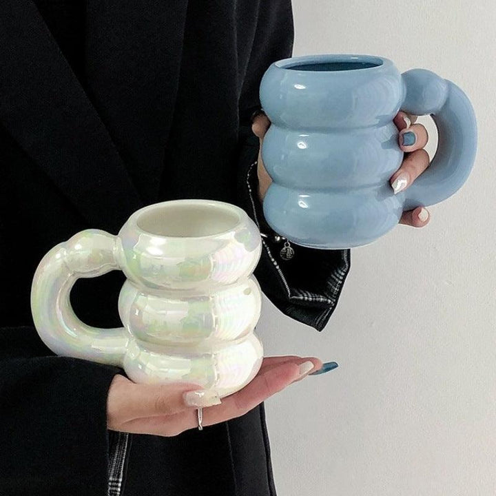 Creative High Sense Good-looking Couple Ceramic Mug - Trendha