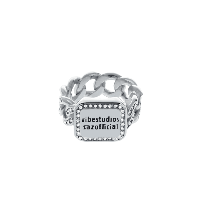 Cuban Chain Ring With Diamond Hip Hop - Trendha