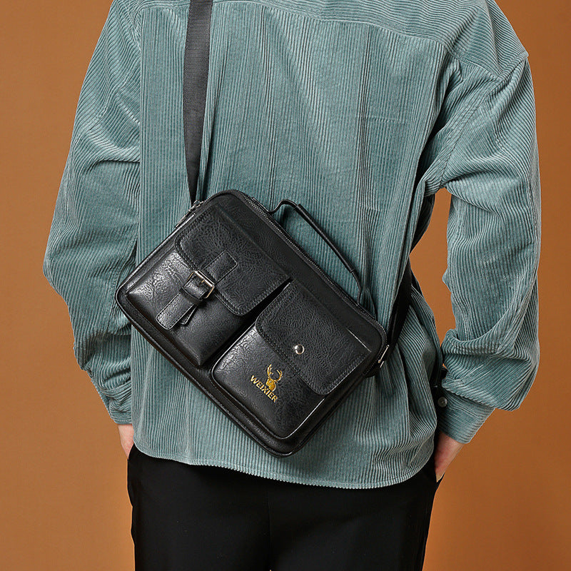 New Large-capacity Horizontal Men's Shoulder Bag