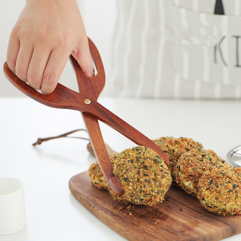 Versatile Bamboo Kitchen Tongs