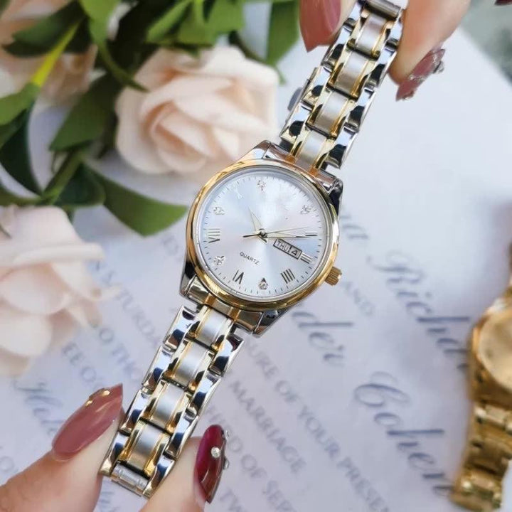 Diamond Embedded Fashion Waterproof Luminous Quartz Watch - Trendha