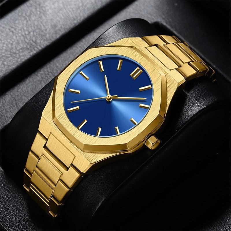 Diamond Gold Men's Watch Student Quartz - Trendha
