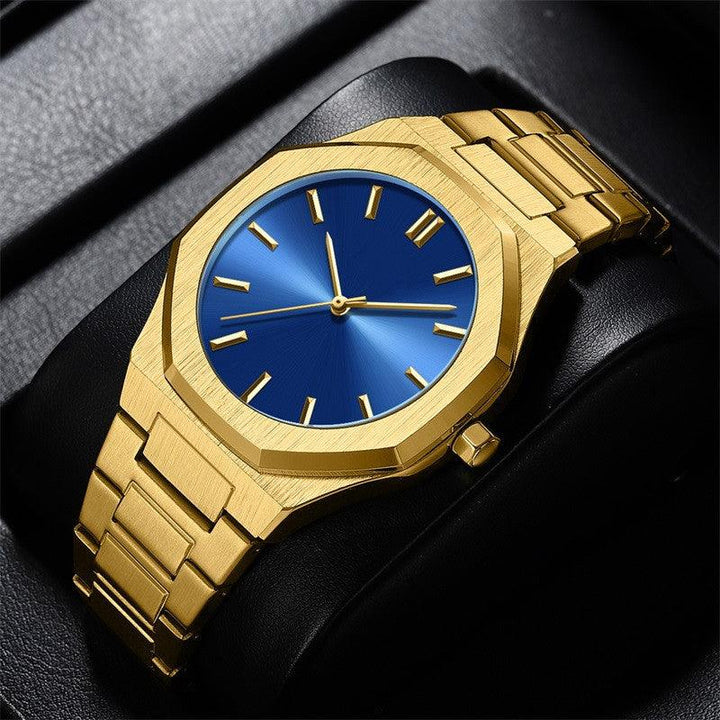 Diamond Gold Men's Watch Student Quartz - Trendha