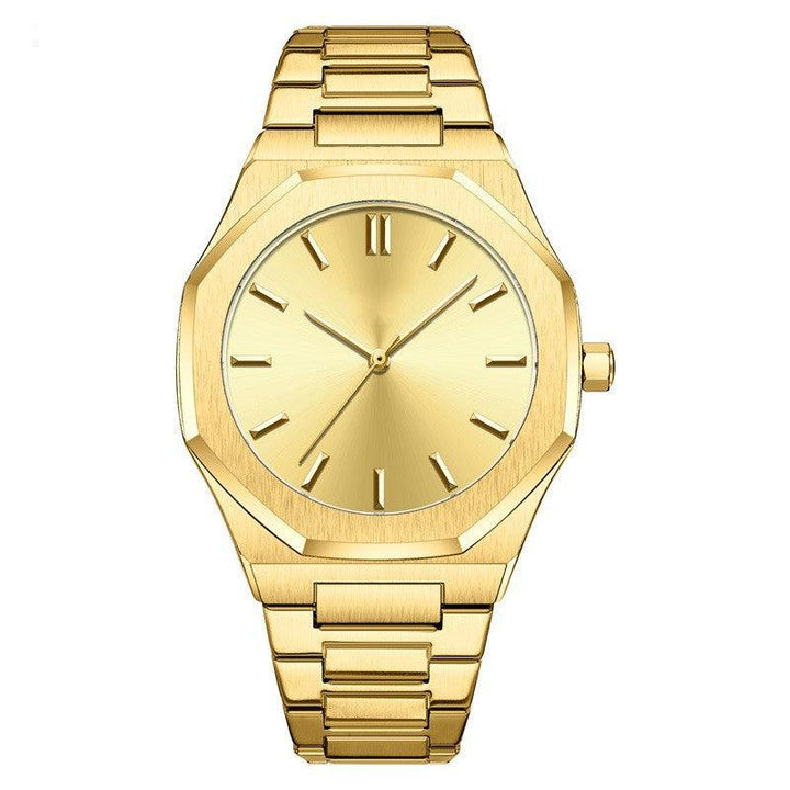 Diamond Gold Men's Watch Student Quartz - Trendha