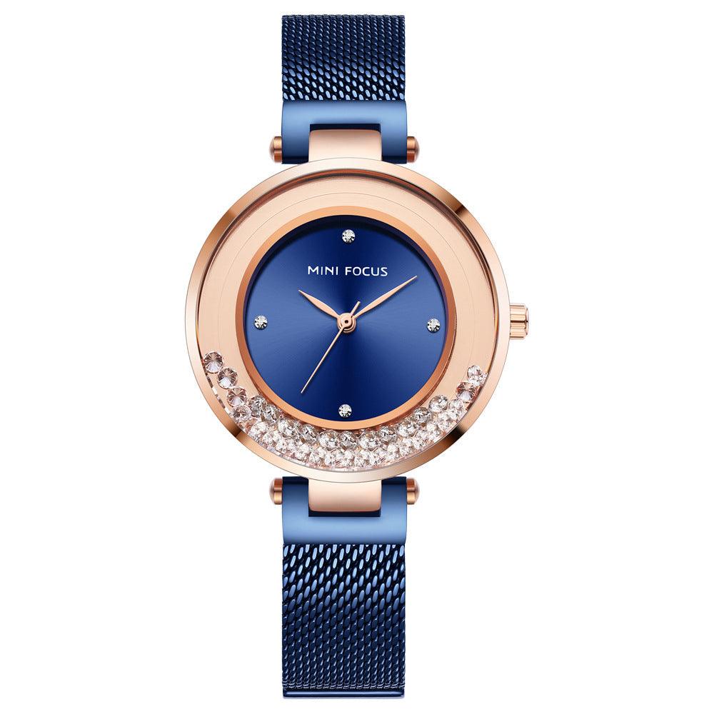 Diamond Waterproof Small Dial Watch - Trendha