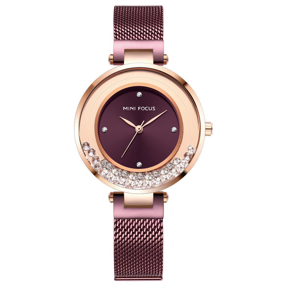 Diamond Waterproof Small Dial Watch - Trendha