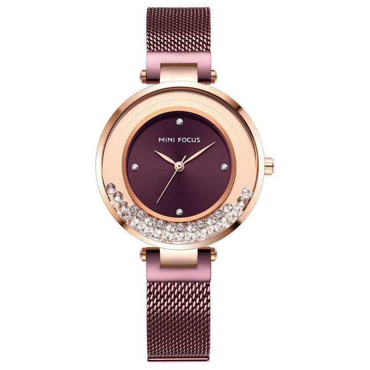 Diamond Waterproof Small Dial Watch - Trendha