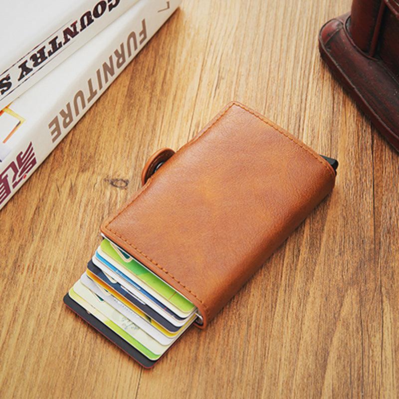 Double Box Metal Automatic Card Bag Wallet Aluminum Alloy - Trendha