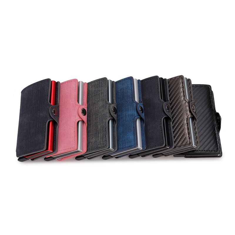 Double Box Metal Automatic Card Bag Wallet Aluminum Alloy - Trendha