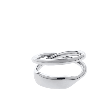 Double Layer Titanium Steel Ring Hip Hop - Trendha