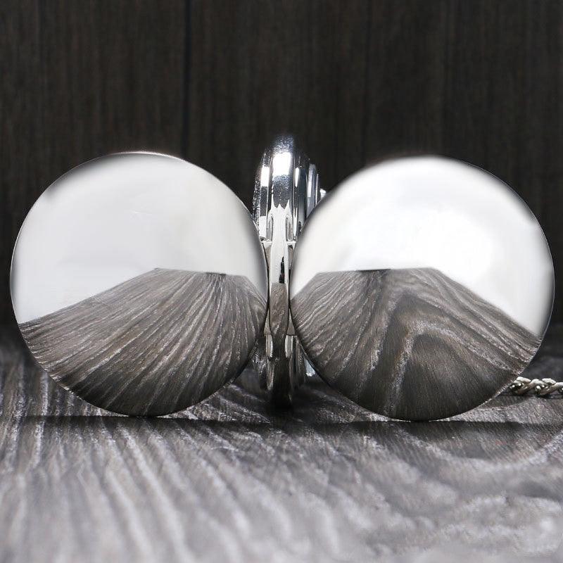 Double Open Cover Classic Simple Retro Pocket Watch For Men And Women - Trendha