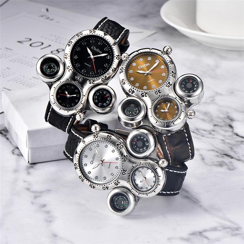 Dual Movement Outdoor Strap Quartz Watch - Trendha